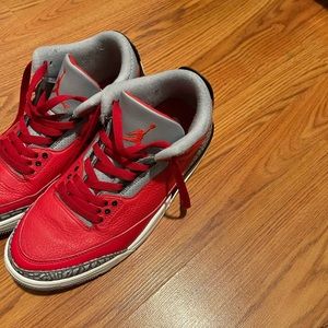 AIR JORDAN 3 RETRO "Red Cement/Unite size 8